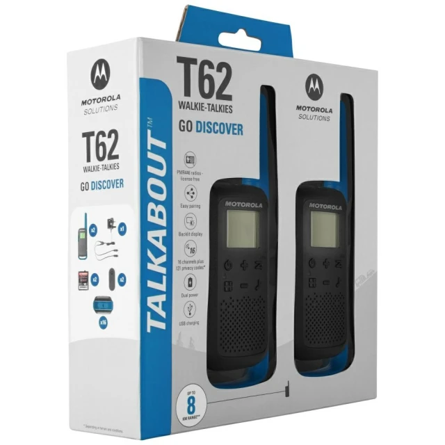 Рація Motorola T62 UDS 2 шт Blue (59T62BLUEPACK)