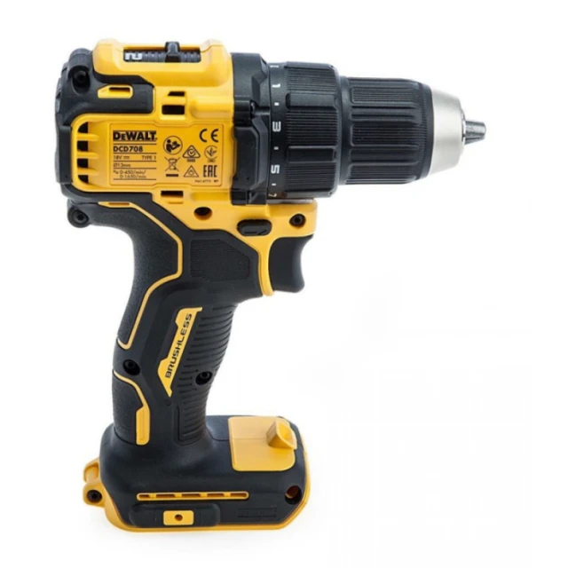 Дриль-шуруповерт акумуляторний DeWALT XR Brushless DCD708N-XJ 18V 340 Вт 3 Ah (5035048737569)