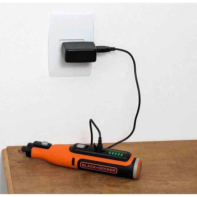 Гравер акумуляторний Black&Decker BCRT8IK 8V з кейсом (BCRT8IK-XJ)