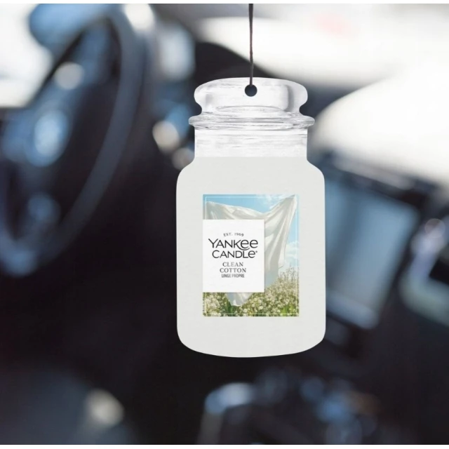 Автомобільний ароматизатор YANKEE Clean Cotton (5038580069471)