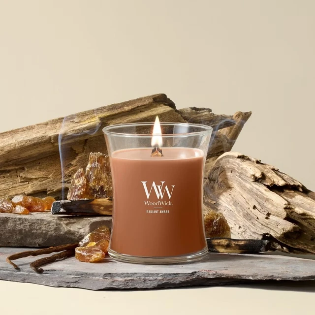 Свічка WoodWick Radiant Amber еліпса (5038581178547)