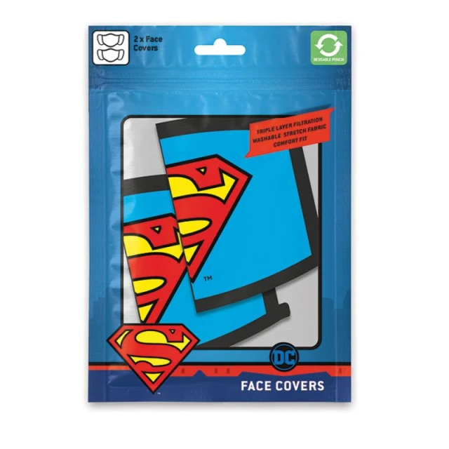 Маска захисна Superman 2 шт 3 шари фільтрування (GP85559)