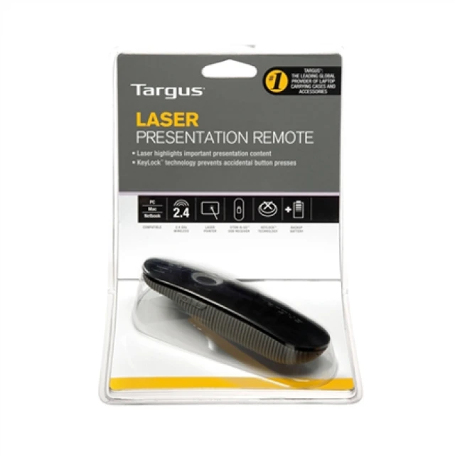 Презентер з лазерною указкою та підсвічуванням кнопок Targus 15 м Black/Grey (5051794002775)