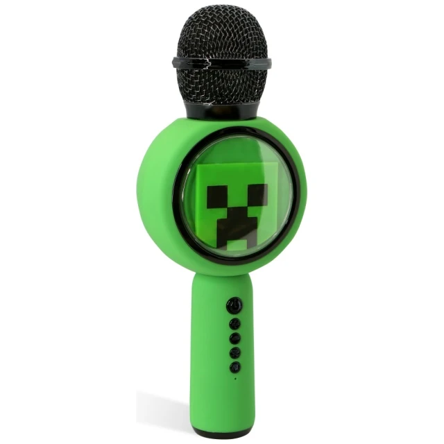 Мікрофон караоке OTL Minecraft Creeper з бездротовим динаміком (MC1240)