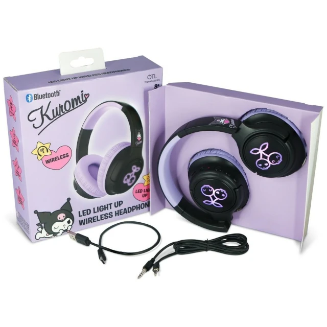 Навушники OTL Kuromi LED Light Up Bluetooth (KU1526)