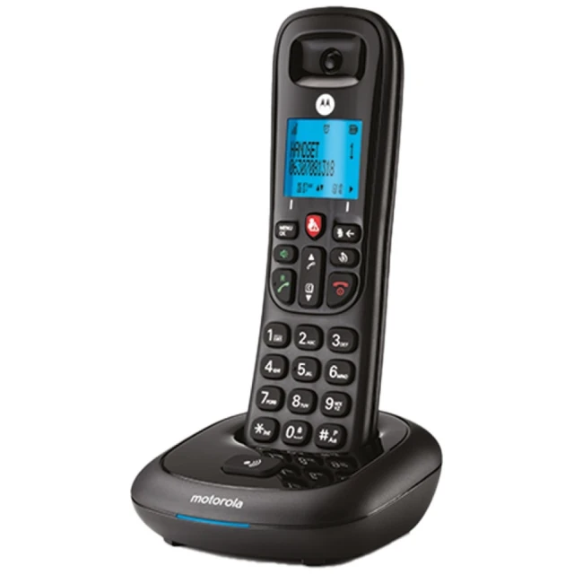 Телефон стаціонарний бездротовий Motorola CD4001 Black (107CD4001)