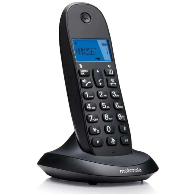 Телефон стаціонарний бездротовий Motorola C1001CB+ Black (107C1001CB+)