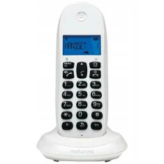 Телефон стаціонарний бездротовий Motorola C1001CB+ White (107C1001CBW+)