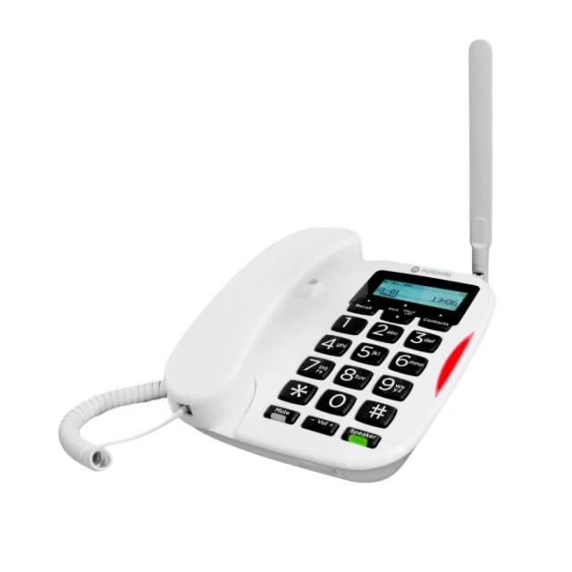 Стаціонарний телефон Motorola FW500L 4G White (107FW500)