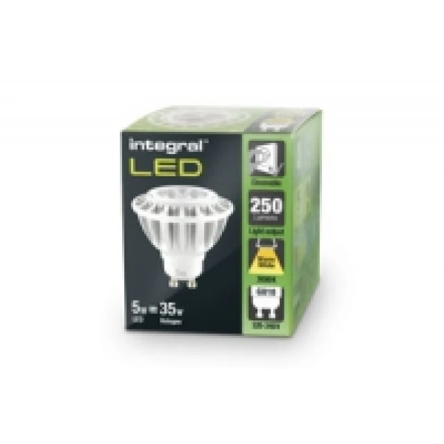 Лампа LED Integral GU10 PAR16 5W (35W) 2700K 250lm Warm White