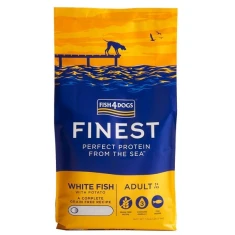 Сухий корм для собак FISH4DOGS Finest Ocean Adult з білою рибою 12 кг (5056008807863)