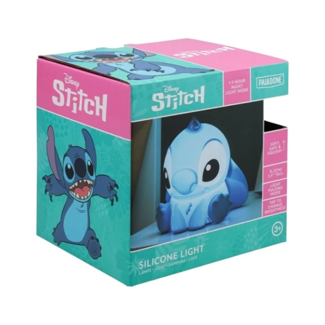 Нічник світлодіодний силіконовий Stitch Disney для дітей з регулюванням яскравості (PP13693LS)