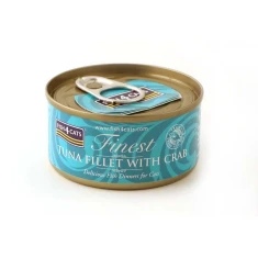 Вологий корм для котів FISH4DOGS Fish4Cats Finest філе з тунця з крабом 70 г (5060084829558)