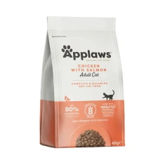 Сухий корм для котів Applaws Complete Dry Adult з куркою і лососем 400 г (5060122491402)