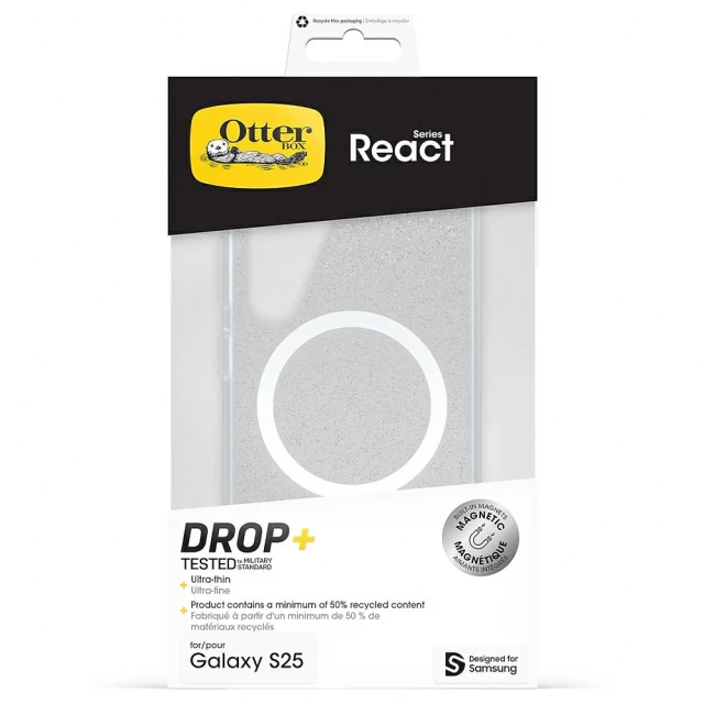 Чохол Samsung React Case для Samsung Galaxy S25 (S931) Stardust with Magnetic Ring (GP-FPS931OBJSW)