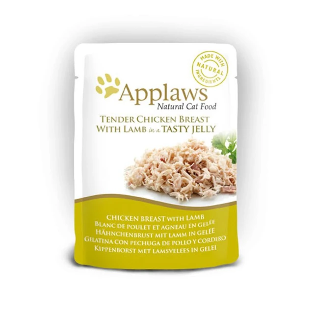 Пауч для котів Applaws з куркою та ягням у желе 70 г (5060333430245)