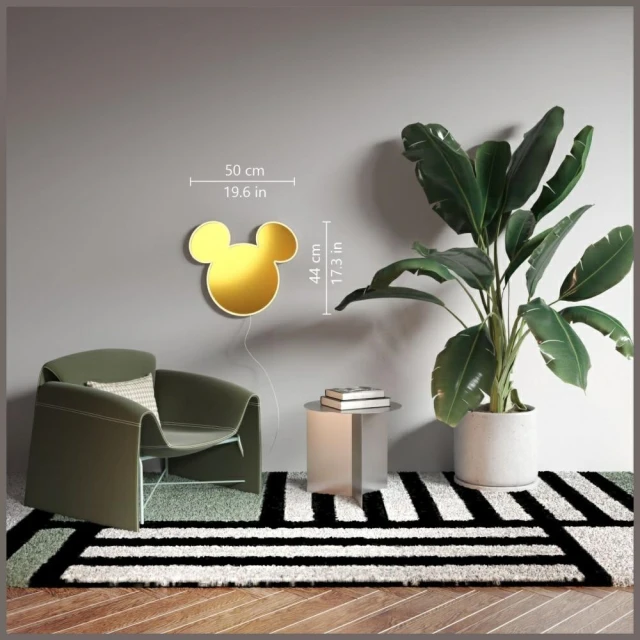 Дзеркало LED Yellowpop Disney Mickey Gold (YPDI-MIC-MIR-G)