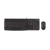 Комплект клавіатура + миша Logitech Desktop MK120 1000 DPI US розкладка Black (5099206020665)