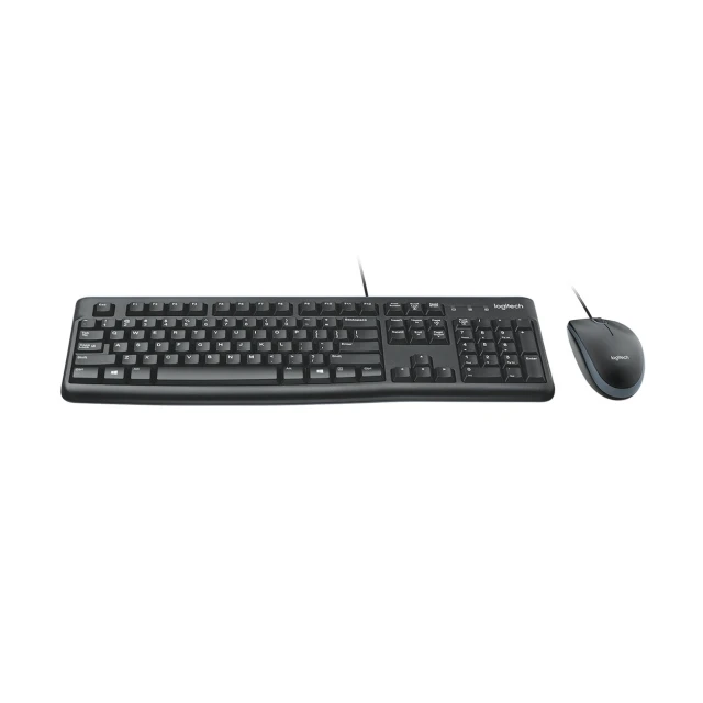 Комплект клавіатура + миша Logitech Desktop MK120 1000 DPI US розкладка Black (5099206020665)