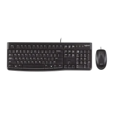Комплект клавіатура + миша Logitech Desktop MK120 1000 DPI US розкладка Black (5099206020665)