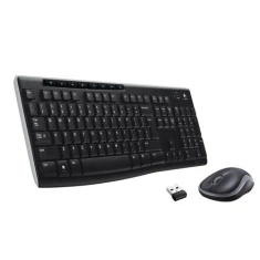 Комплект бездротовий клавіатура QWERTY + миша Logitech MK270 Black (5099206039155)