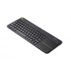 Клавиатура Logitech K400 Plus беспроводная USB 2.4 GHz голландская раскладка Black (5099206059429)