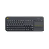 Клавиатура Logitech K400 Plus беспроводная USB 2.4 GHz голландская раскладка Black (5099206059429)