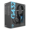 Навушники провідні накладні Jack 3.5 mm з мікрофоном Logitech G432 Black (5099206082410)
