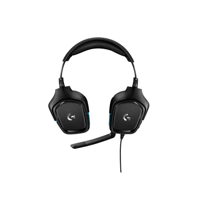 Навушники провідні накладні Jack 3.5 mm з мікрофоном Logitech G432 Black (5099206082410)