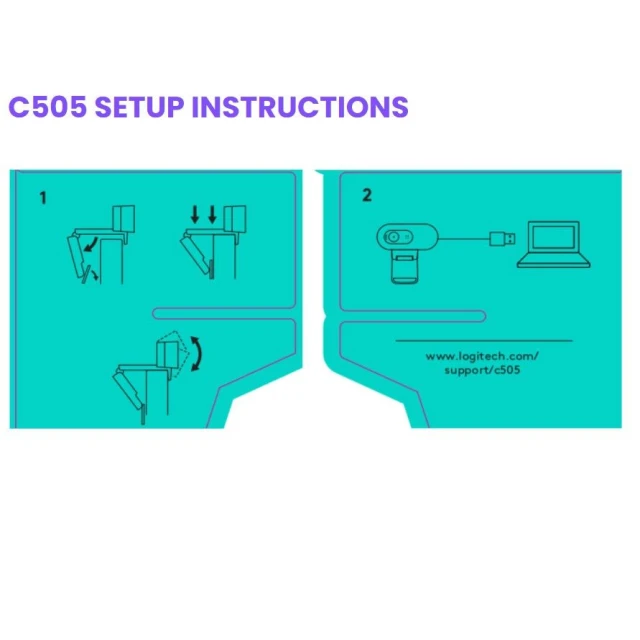 Вебкамера Logitech C505 HD (5099206093690)