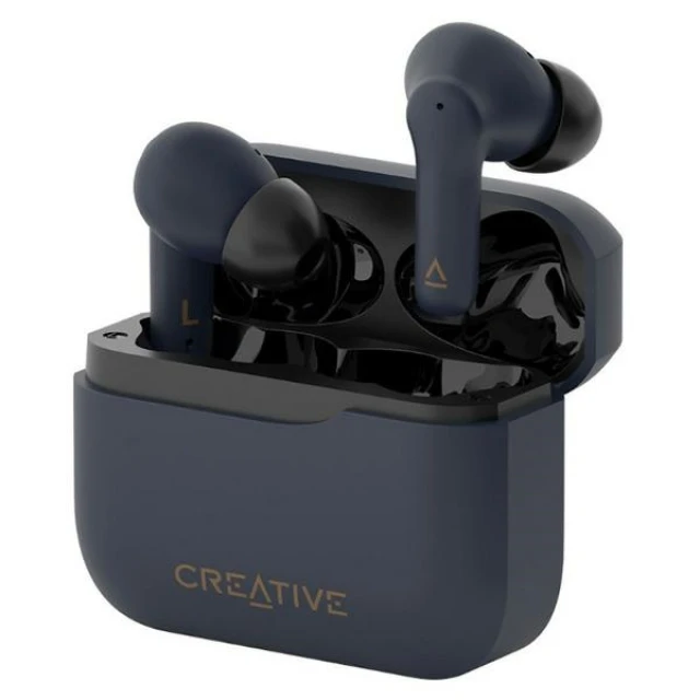 Навушники бездротові Creative Zen Air Plus Dark Blue Bluetooth 5.3 ANC (51EF1100AA001)