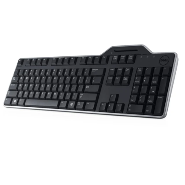 Клавіатура Dell KB813 Smartcard USB естонська розкладка Black (5397063961818)