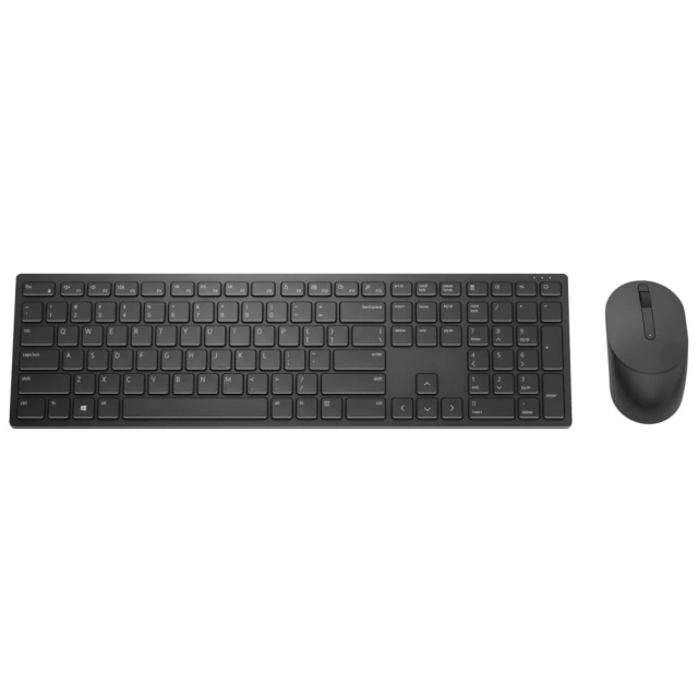 Комплект клавіатура + миша Dell Pro Keyboard and Mouse KM5221W бездротовий US розкладка Black (5397184494707)