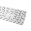 Комплект клавіатура + миша Dell KM5221W Pro бездротовий US розкладка White (5397184514412)