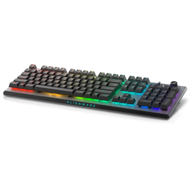 Клавіатура Dell Alienware Tri-Mode AW920K бездротова ігрова RGB LED US розкладка Cherry MX Red Bluetooth Dark Side of the Moon (5397184790373)