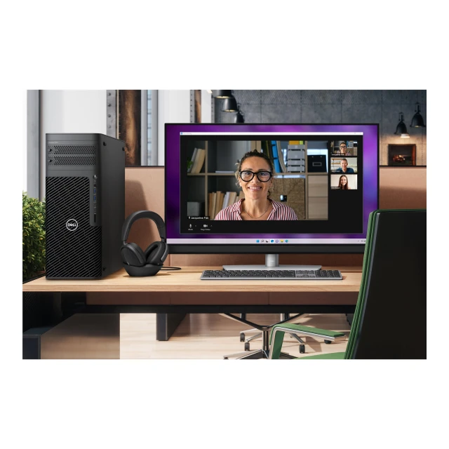 Навушники Dell Premier WL7024 бездротові Bluetooth з активним шумозаподавленням Black (5397184877401)