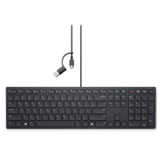 Клавіатура Dell Collaboration Keyboard KB525C USB-C українська розкладка Black (5397184922118)