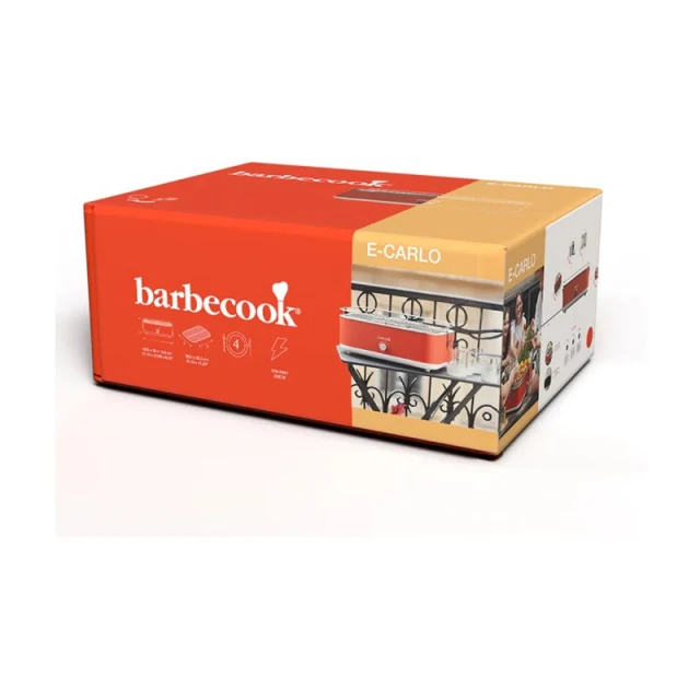Електрогриль Barbecook E-Carlo BC-ELE-1001 настільний 2500 Вт Red (5404035708033)