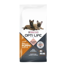Сухий корм для цуценят Versele-Laga Opti Life Puppy Sensitive з лососем і рисом 12,5 кг (5410340311639)