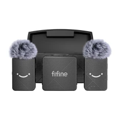 Набір петличних мікрофонів Fifine M9 Black (M9F)