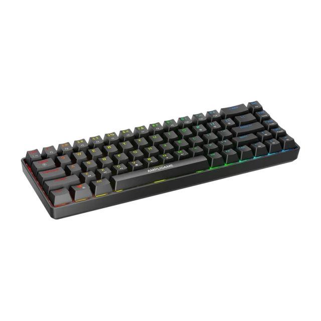 Клавіатура механічна Fifine GK1 65% RGB Black (5410464334729)