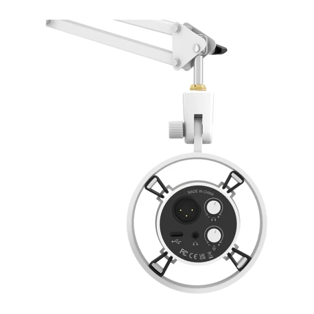 Микрофон динамический Fifine K688CT White (K688CT-W)