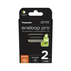Акумуляторна батарейка Panasonic Eneloop Pro AAA 930 mAh 2 шт (5410853064237)