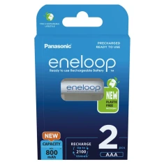 Акумуляторна батарейка Panasonic Eneloop AAA 800 mAh 2 шт (5410853064268)
