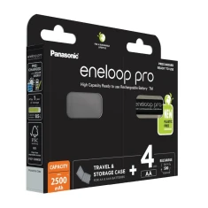 Акумуляторна батарейка Panasonic Eneloop Pro AA 2500 mAh 4 шт з футляром (5410853065036)