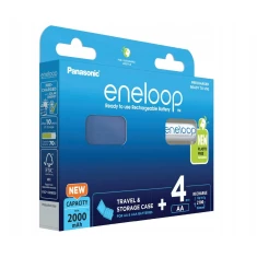 Акумуляторна батарейка Panasonic Eneloop AA 2000 mAh 4 шт з футляром (5410853065043)