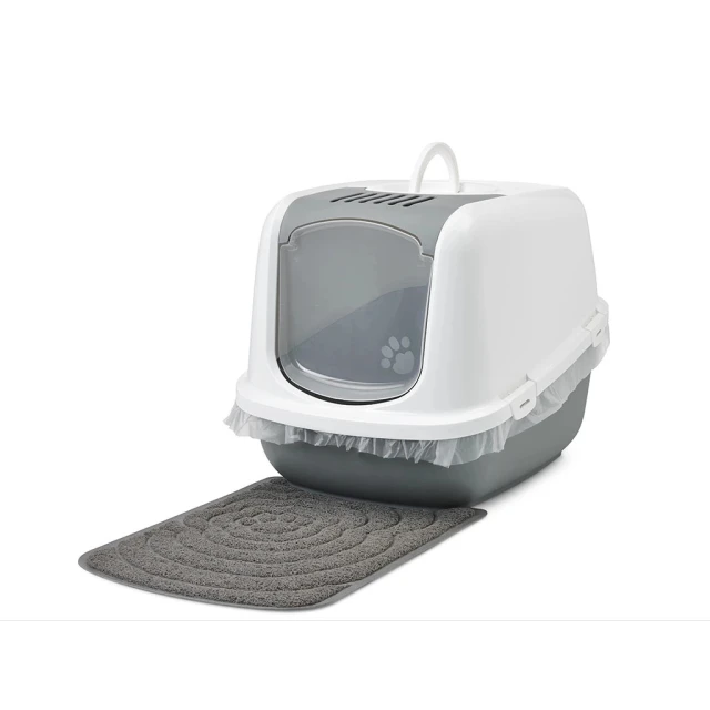 Туалет для котів SAVIC Nestor Jumbo White-Grey (5411388020019)