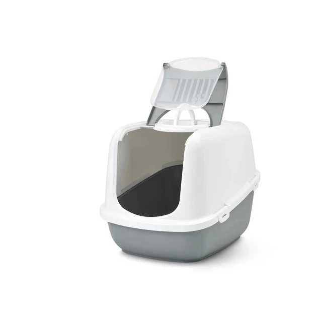 Туалет для котів SAVIC Nestor Jumbo White-Brown (5411388020095)