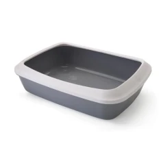 Туалет з бортиком для котів SAVIC IRIZ 50 см Grey (5411388026417)