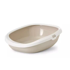 Туалет для котів SAVIC Gizmo 44x35,5x12,5 см White-Mocca (5411388201517)